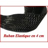 Galon Ruban Elastique En 40 mm Noir, Pour Lingerie, Et Customisations.