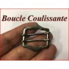 Boucle coullissante en 2.5 cm métal colori, canon de fusil, à coudre.