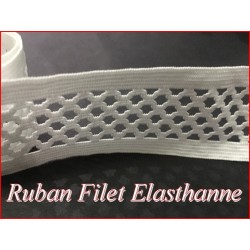 Ruban élastique  au mètre pour lingerie et customisation.