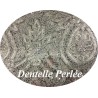 Dentelle Perlée Gris Perle En Grande Largeur , Pour Robes De Cerémonie, Bustier Et Lingerie De Luxe.