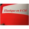 Elastique Orange Fluo Plat Au Mètre en 8 Cm De Large Pour La Couture.