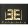 Boucle Attaches Strass A Coudre En Métal Doré  pour Décorations