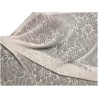 Tulle Résille Tissé Imprimé Lycra Elastique Ivoire Au Mètre  Pour Lingerie, Justaucorps.