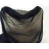 Tulle Résille Tissé Imprimé Lycra Elastique Noir Au Mètre  Pour Lingerie, Justaucorps.