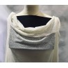 Tulle Résille Tissé Imprimé Lycra Elastique Ivoire Au Mètre  Pour Lingerie, Justaucorps.