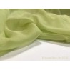 Tissu Mousseline de Soie ANIS Au Mètre Couture.