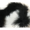 Boa En Plume Noir Au mètre