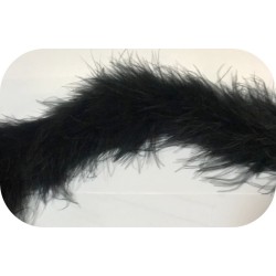 Boa En Plume Noir Au mètre