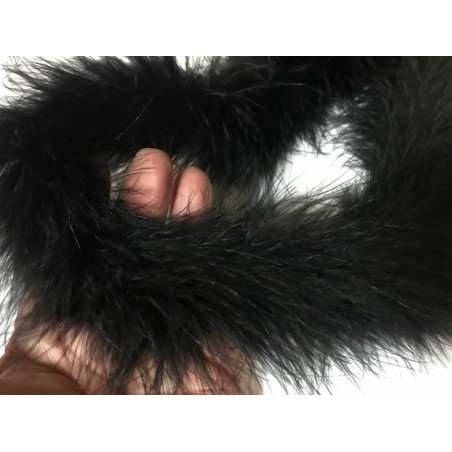 Boa En Plume Noir Au mètre