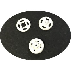 Bouton Pressions Plastique Blanc A Coudre