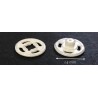 Bouton Pressions Plastique Blanc A Coudre