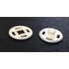 Bouton Pressions Plastique Blanc A Coudre