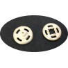 Bouton Pressions Plastique Blanc A Coudre