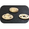 Bouton Pressions Plastique Blanc A Coudre