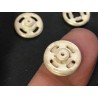 Bouton Pressions Plastique Blanc A Coudre