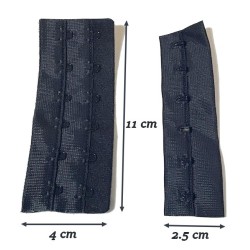 Attaches , Agrafage Soutien Gorge Bleu Marine A Coudre Rallonges Réglables