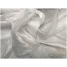 Tissu Organza De Soie Blanc Au Mètre Couture.
