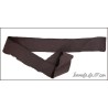 Bord-Cote En Bande de Tissu Maille Prune Choco Imprimé Pour Poignée Manche et cols