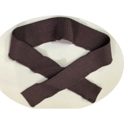 Bord-Cote En Bande de Tissu Maille Prune Choco Imprimé Pour Poignée Manche et cols