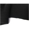 Bord-Cote En Bande Large en Tissu Maille Noir Pour Poignée Manche et cols