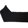 Bord-Cote En Bande Large en Tissu Maille Noir Pour Poignée Manche et cols