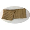 Bord-Cote En Bande Large en Tissu Maille Beige Pour Poignée Manche et cols