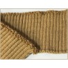 Bord-Cote En Bande Large en Tissu Maille Beige Pour Poignée Manche et cols