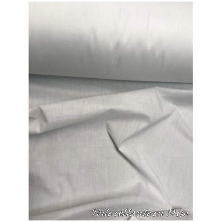 Toile Thermocollante Blanche - 100% Coton, 11,5 X 21 Cm, Pour Reprises, Renforts, Couture