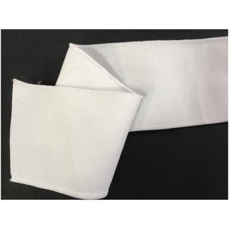 Band pour Bas de Blousons Et Manche de Tissu Maille Blanc Pour Poignée, et cols