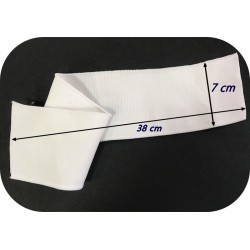 Band pour Bas de Blousons Et Manche de Tissu Maille Blanc Pour Poignée, et cols
