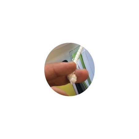 Cordon Polyester en 4 mm Blanc