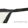 Bande De Bouton Pression Noir Au mètre -Bande A body