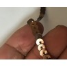 ruban paillette marron, fil marron en sequin au mètre