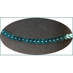 ruban paillette turquoise, fil  en sequin turquoise pas cher au mètre