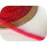 ruban paillette rouge transparent, fil  en sequin pas cher au mètre