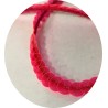 ruban paillette rouge transparent, fil  en sequin pas cher au mètre