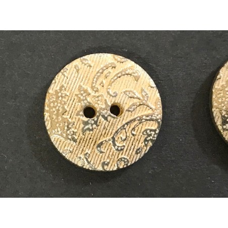 Bouton Doré Couture Diamètre 22 mm.
