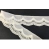 "Broderie anglaise en 5 cm Ecru : Décorez et personnalisez avec élégance à prix doux !"
