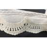 "Broderie anglaise en 5 cm Ecru : Décorez et personnalisez avec élégance à prix doux !"