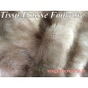 Tissu Fourrure au Mètre Imitation Beige