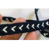 Ruban Sergé Tressé Coton Bleu Marine En 12 mm fantaisie à Coudre Pour Loisirs Créatifs Et Décorations.