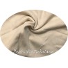 Tissu Bord-Côte Tubulaire en jersey coton beige au mètre