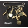 Broche  Pour Femme En Epingle à Nourice Argent Pour Décorations.