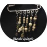 Broche  Pour Femme En Epingle à Nourice Argent Pour Décorations.