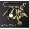 50 Broches  Pour Femme En Epingle à Nourrice Argent Pour La Décorations.