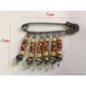 50 Broches  Pour Femme En Epingle à Nourrice Argent Orné de perles en bois et perles argentés Pour La Décorations.
