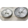 Bouton Couture Blanc A Effet Argenté en 25 mm  Pour Customisations.