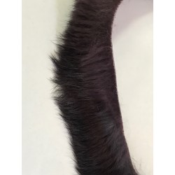 "Élégance naturelle : Ruban en Poil de Lapin Violet, Doux et Raffiné"