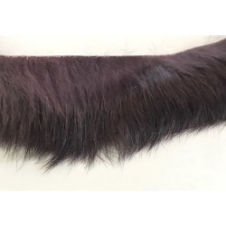 "Élégance naturelle : Ruban en Poil de Lapin Violet, Doux et Raffiné"