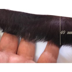 "Élégance naturelle : Ruban en Poil de Lapin Violet, Doux et Raffiné"